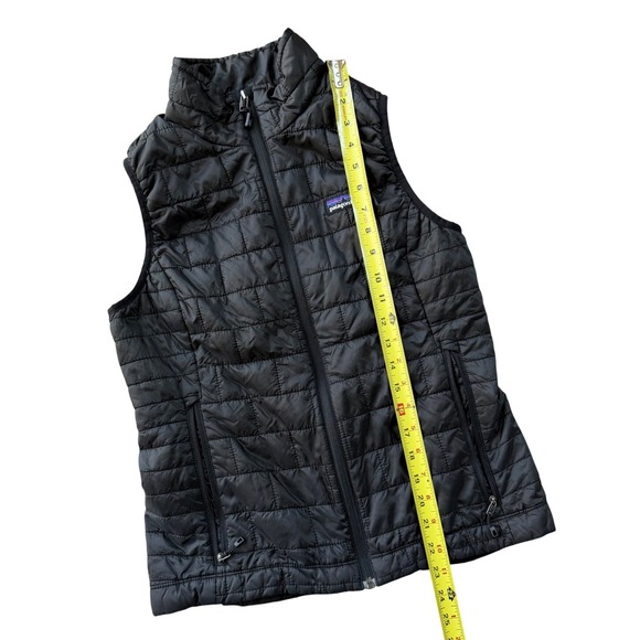 Patagonia Nano Puff Vest Womens Small Black Quilted PrimaLoft Full Zip 84246 - Picture 9 of 9